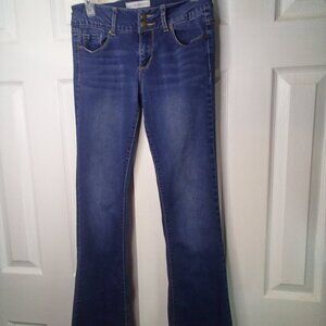 Altar'd State Jeans Women 26 Bootcut Staining Denim Blue